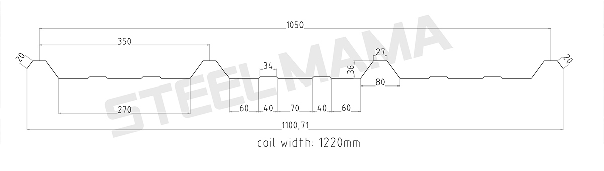 Perfil de calamina tr4 aluzing Perfil de calamina tr4 aluzing
