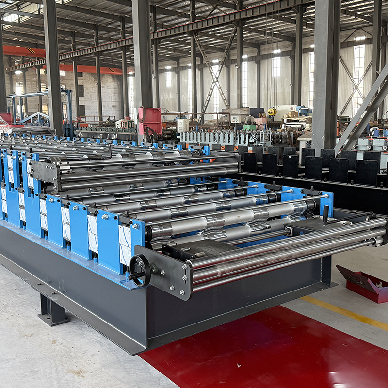 Máquina Formadora De Rollos De Láminas Para Techos De Doble Capa 