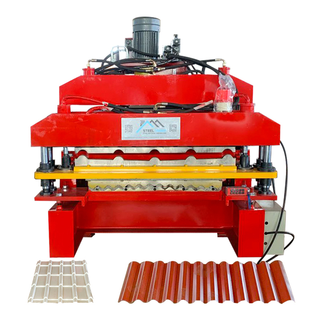 Máquina Formadora De Rollos De Doble Capa Para Baldosas 1040 Y Láminas Onduladas 836