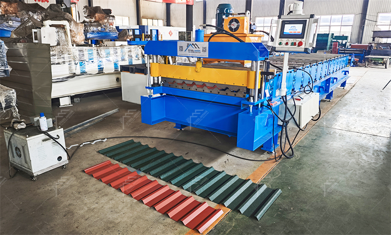 trapezoidal roofing sheet machine