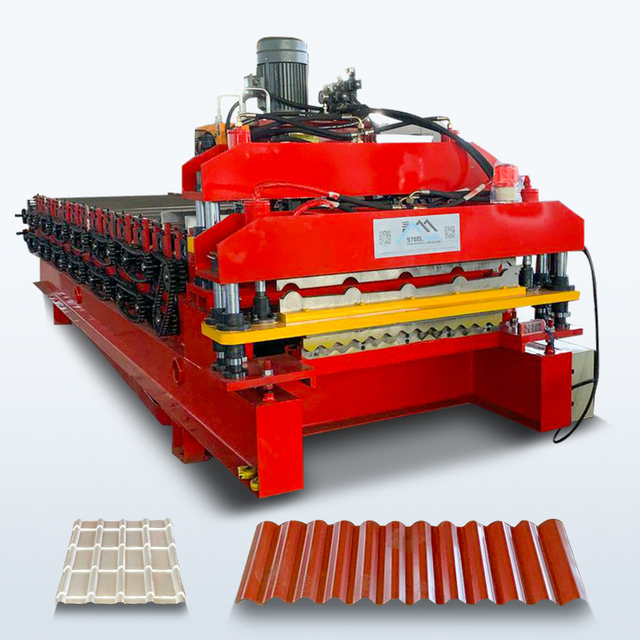 Máquina Formadora De Rollos De Doble Capa Para Baldosas 1040 Y Láminas Onduladas 836