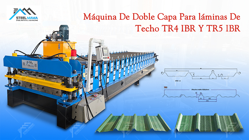 M&aacute;quina de l&aacute;minas para techos de doble capa