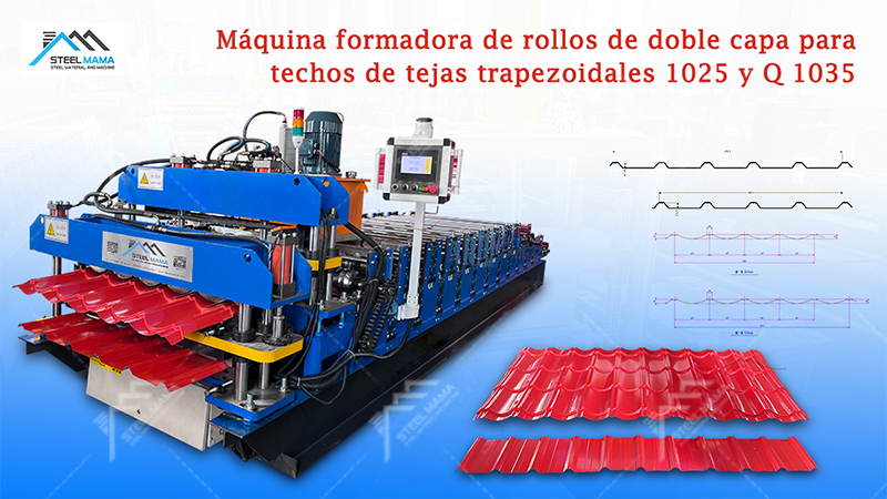 M&aacute;quina de l&aacute;minas para techos de doble capa