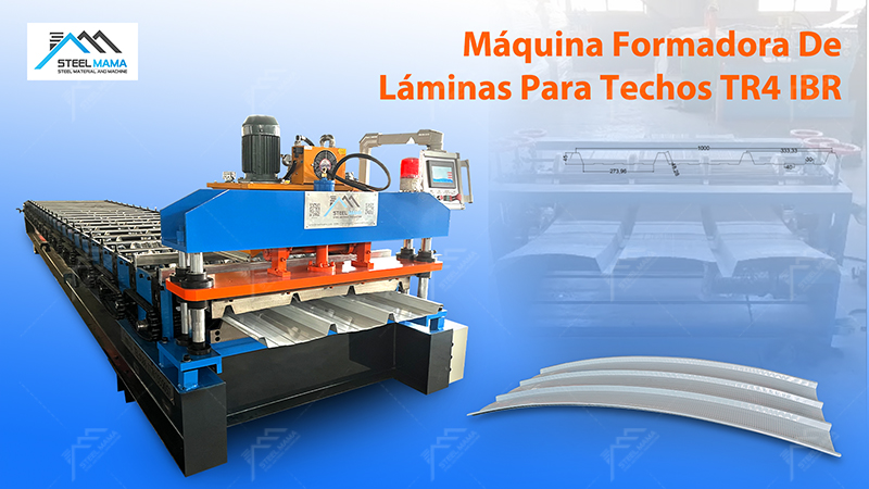 M&aacute;quina roll formadora de techo trapezoidal 