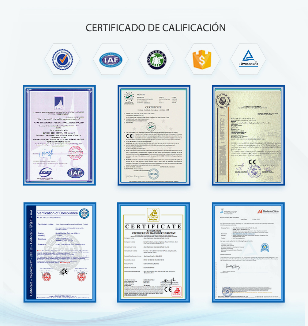 07 steelmama Este certificado de calificaci&oacute;n