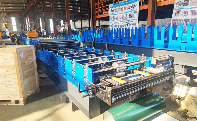 trapezoidal roof sheet roll forming machine