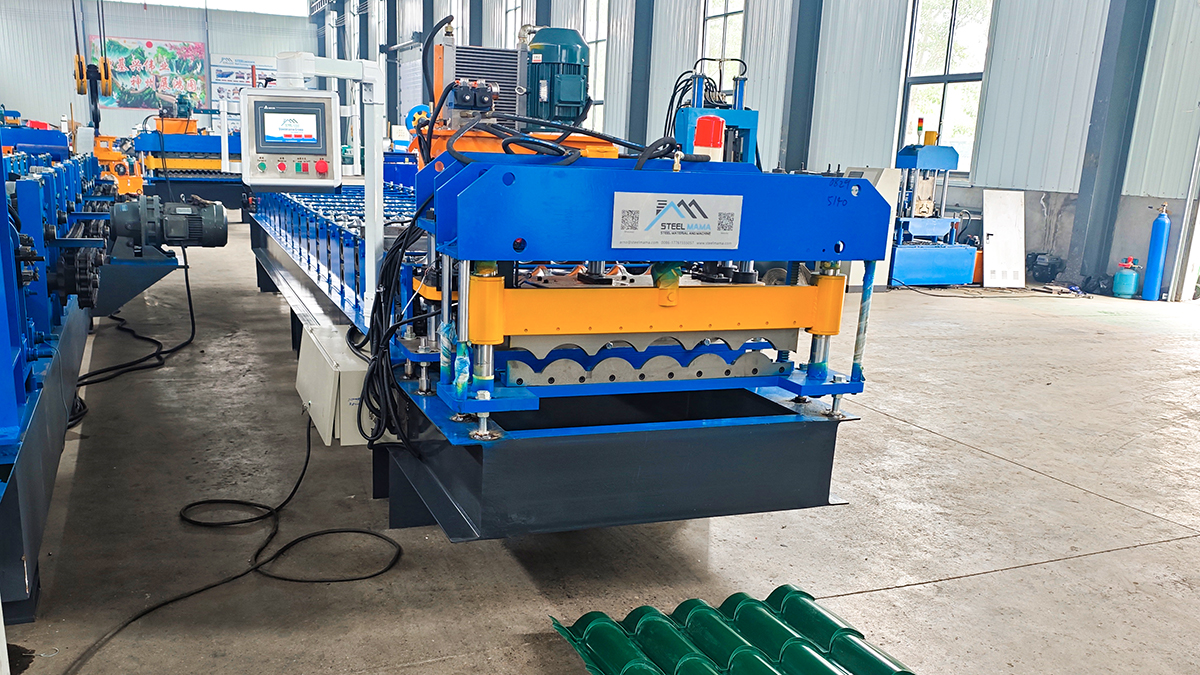 glazed roof tile roll forming machine